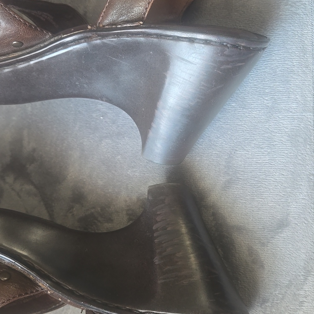 Born Chocolate Brown Women's Heeled Sandals - Picture 10 of 10